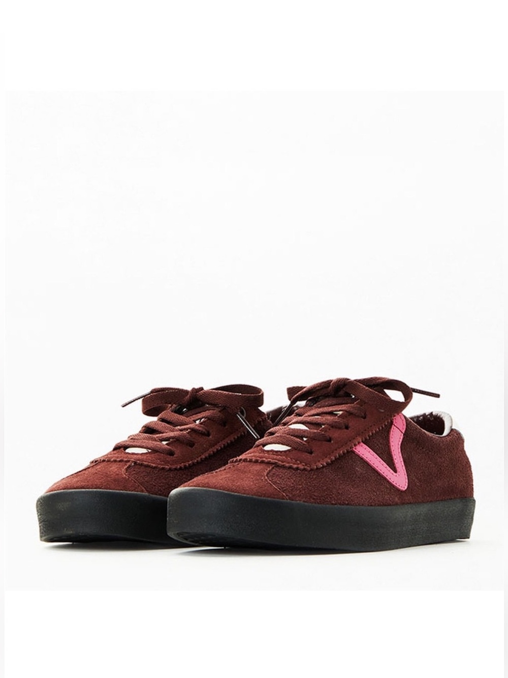 NEW Vans Off The Wall Sport Low Top Sneaker Pop Brown Pink Suede M 6.5 W 8
